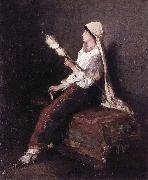 Nicolae Grigorescu Young Woman with her Bundle oil painting reproduction